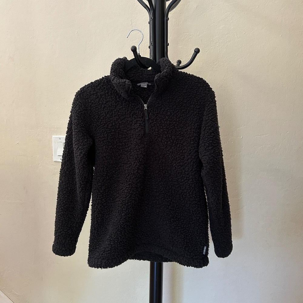 Women's Soft Plush Long Sleeve Standing Collar Turtleneck Pull Over Sweater